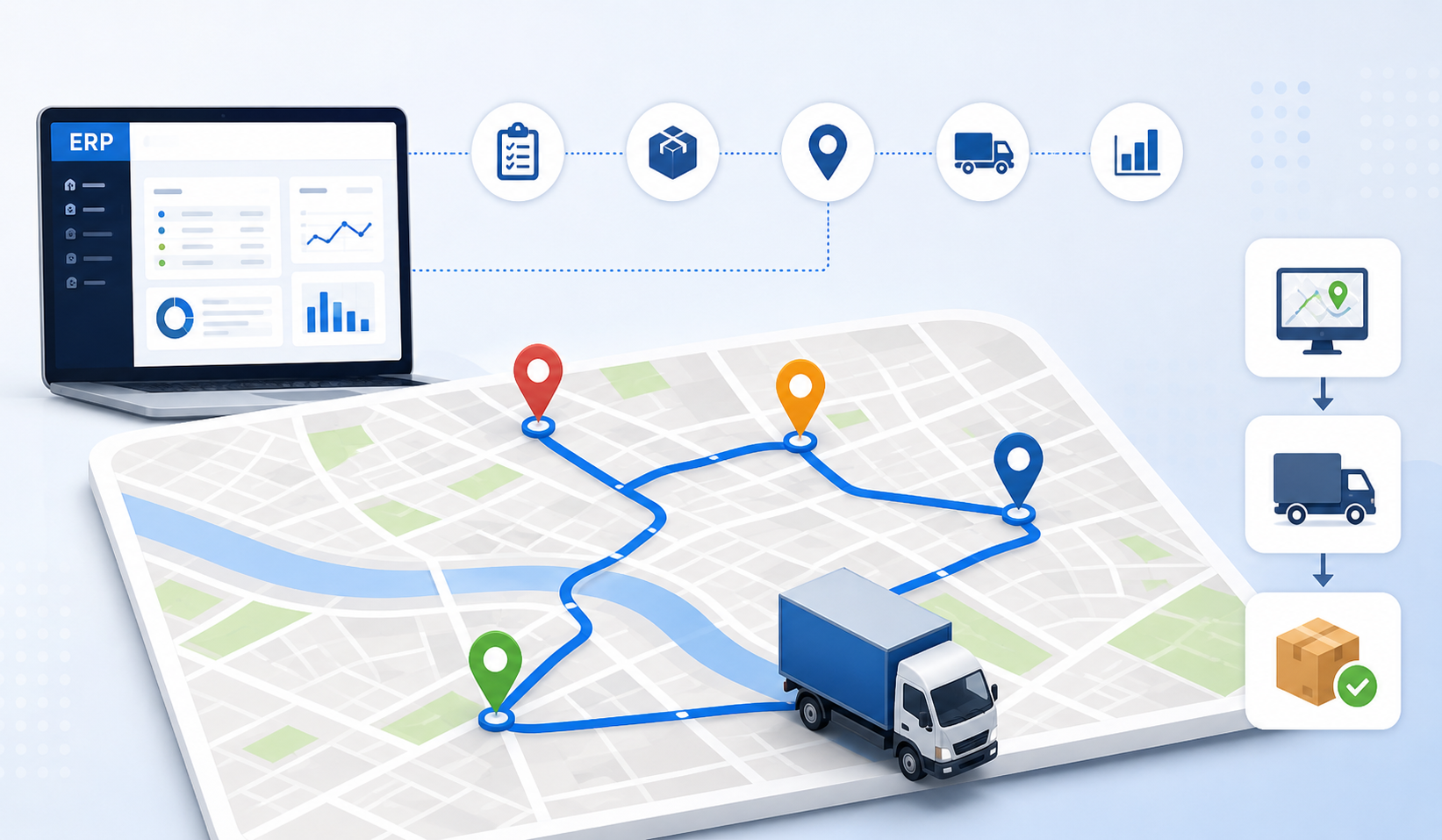 How Delivery Route Optimization Works in ERP